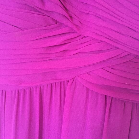 Ralph Lauren evening Fuchsia Strap Maxi Dress Sz 8 - Picture 4 of 14